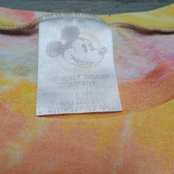 Vintage Tie Dye Minnie Mickey Disney T-shirt Medium 90s - Picture 7 of 8